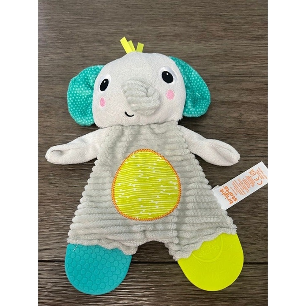 Bright Starts Elephant Plush Teether & Sensory Toy